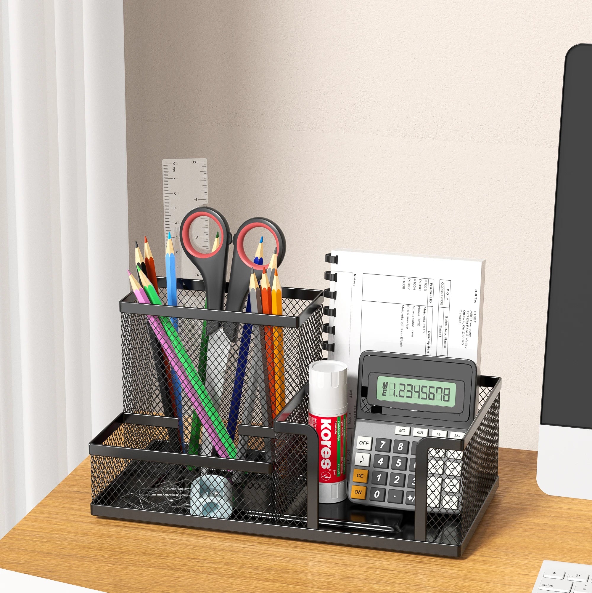 Mesh Desk Organizer with Pencil Holder