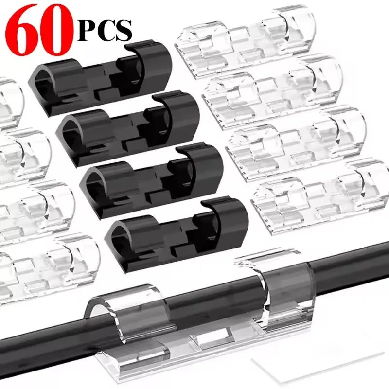 Self-Adhesive Cable Clip Organizers