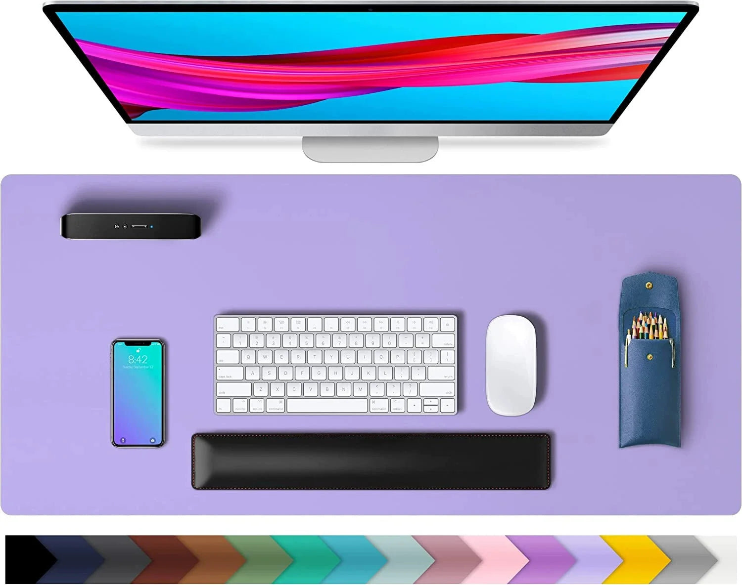 PU Leather Waterproof Desk Mat