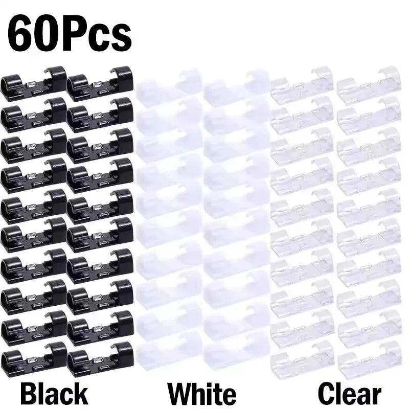 Self-Adhesive Cable Clip Organizers