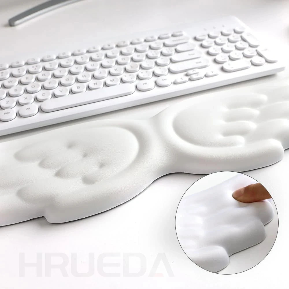 Memory Foam Keyboard & Mouse Wrist Rest Set